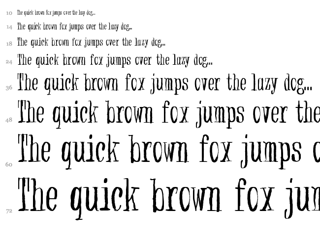 Non watercolor font waterfall